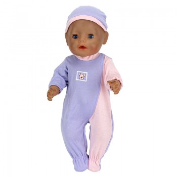 2pcs/set, The Hat+Suit Wear For 43cm Zapf Baby Born Doll 17 Inch Reborn Babies Clothes