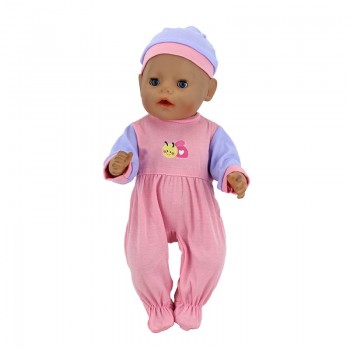 2pcs/set, The Hat+Suit Wear For 43cm Zapf Baby Born Doll 17 Inch Reborn Babies Clothes