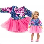 Girl Doll Clothes Beautiful Yarn Princess Party Dress For 18 Inch for American Girl Doll Accessory Toy Gifts Dropshipping D#