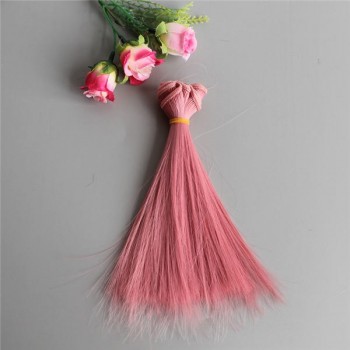 1pcs 15*100cm Doll Accessories Straight Synthetic Fiber Wig Hair For Doll Wigs High-temperature Wire diy wig