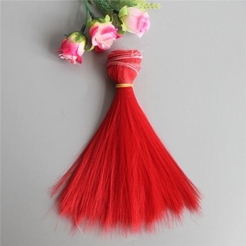 1pcs 15*100cm Doll Accessories Straight Synthetic Fiber Wig Hair For Doll Wigs High-temperature Wire diy wig