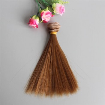 1pcs 15*100cm Doll Accessories Straight Synthetic Fiber Wig Hair For Doll Wigs High-temperature Wire diy wig