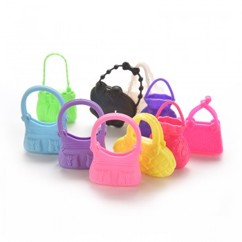 TOYZHIJIA 10 PCS Birthday Xmas Gift Mix Styles Fashion Morden Doll Bags Colorized Toy For Barbie Doll Accessories