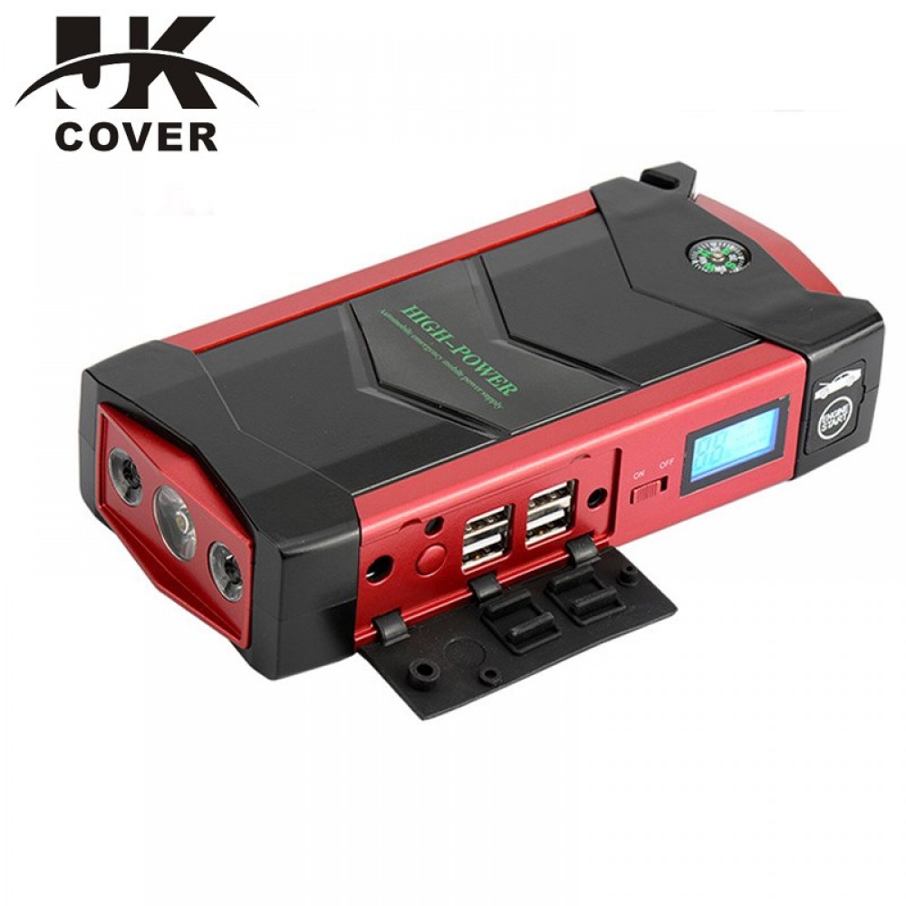 JKCOVER 600A Peak Port Discharge Car Jump Starter 18000mAh Phone Power Bank Multi-Function 12V Auto Battery Charger Pack Booster