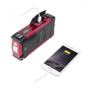 JKCOVER 600A Peak Port Discharge Car Jump Starter 18000mAh Phone Power Bank Multi-Function 12V Auto Battery Charger Pack Booster