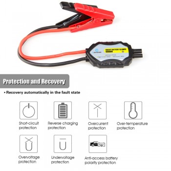 Smart Clamp Anti Short Connection Protection Anti-reverse for Car Power Bank Vehicle Battery
