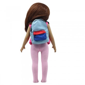 Baby Doll Cool Fashion Double Straps Backpack Schoolbag For 18 inch Our Generation American Girl Doll Dropshipping ye11.20