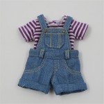 Clothes For 1/6 Blyth 2 Pieces T shirt  Overalls and Overalls 2 Colors