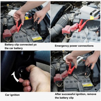 Car Jump Starter High Power 12000mAh Power Bank 12V Emergency Starting Device Portable Car Charger for Car Battery Booster