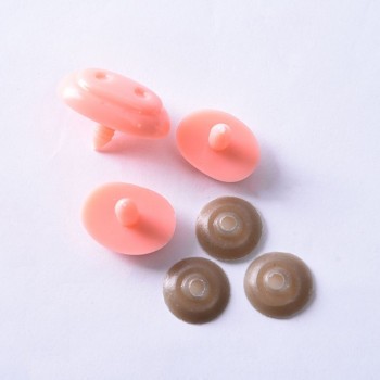 10pcs/bag Doll Making Pig Nose Safety Nose Plastic Nose Stuffed Toys Snap Animal Scrapbooking Puppet  Amigurumi Doll Accessories