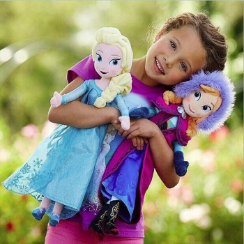 40cm 2pcs/lot Plush Doll Toys Unique Gifts Cute Girls Toys Princess Annaamp; Elsa Doll Girl Birthday Gifts Pelucia Boneca Juguetes