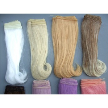 free shipping 15 cm high temperature heat resistant doll hair for 1/3 1/4 1/6 BJD diy curly doll wigs