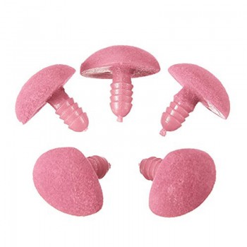 100pcs/bag 12*14mm Plastic Triangle Velvet Noses Buttons Eyes DIY For Bear Toy DIY Safety nose accessories for dolls toys
