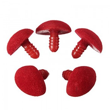100pcs/bag 12*14mm Plastic Triangle Velvet Noses Buttons Eyes DIY For Bear Toy DIY Safety nose accessories for dolls toys