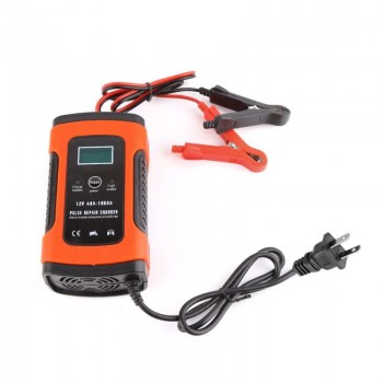 Free postage Auto Car Intelligent Battery Charger DC 12V 5A Pulse Repair Truck Storage EU/ US Plug With LCD Display High Quality