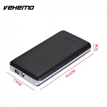 Vehemo 5V 2A Power Kit Black Power Bank Battery Charger Multi-Function Car Jump Starter Kit Supply SOS Car Battery Accessories