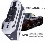 JKCOVER 66600mWh Car Jump Starter for Petrol 8.0L Diesel 6.0L Car Charger Start Jumper Car Battery Booster Starting Device