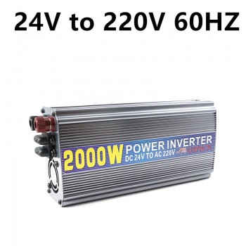 Car Power inverter 24V 220V Power Inverter Adapter Converter USB Power Supply Switch On-Board Charger Fit below 800W