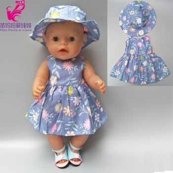 Doll Dress Fit For 43cm  baby Doll Reborn Babies Clothes And 18inch girl  Doll Clothes