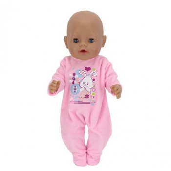 Warm Rabbit jumpsuits  Wear for 43cm Zapf Baby Born Doll clothes, Children best Birthday Gift