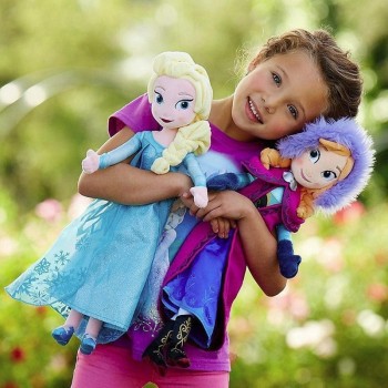 50 CM Snow Queen Elsa Stuffed Doll Princess Anna Elsa Doll Toys Stuffed Plush Kids Toys Gift