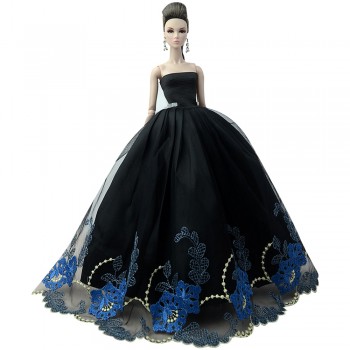 NK One Pcs Fashion Princess Wedding Dress Noble Party Gown For Barbie Doll Fashion Design Outfit Best Gift Accessories A2JJ
