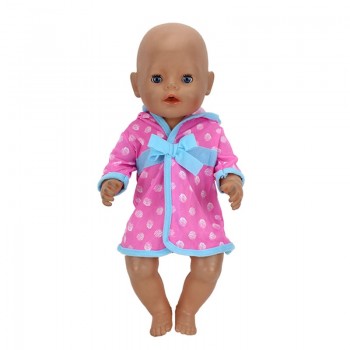 Bathrobe Fit For 43cm Zapf Baby Born Doll  17Inch Reborn Baby Clothes