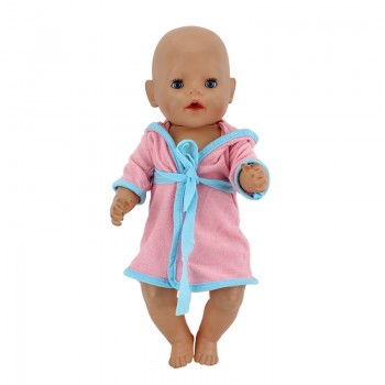 Bathrobe Fit For 43cm Zapf Baby Born Doll  17Inch Reborn Baby Clothes