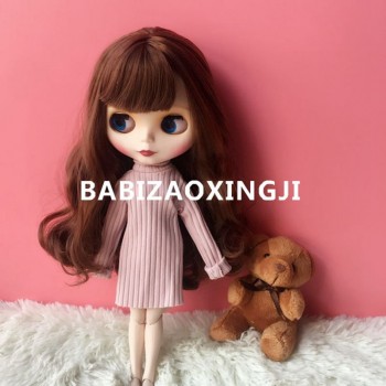 5 colors Hot Sale 30cm Colorful Blyth Long Sweater Clothes Fit( blyth,pullip,barbi,azone,kurhn,1/6 Doll) DC037