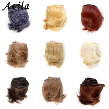 Fashion 5*100cm DIY Mini Tresses Doll Wig High-Temperature Material Hair Wig For BJD High-Temperature Doll Accessories