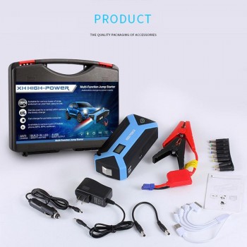 12V Car Powerbank 12000mAh Car Jump Starter Engine Emergency Battery Power Ignition Plug Temporary Starter With 4 USB Chargers