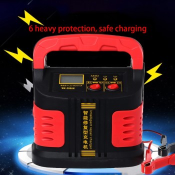 OOTDTY 350W 14A AUTO Plus Adjust LCD Battery Charger 12V-24V Car Jump Starter Portable