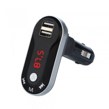 Car Auto Multifunction Wireless FM Transmitter MP3 Player Handsfree Car Kit USB TF SD Remote Vintage Radio H28
