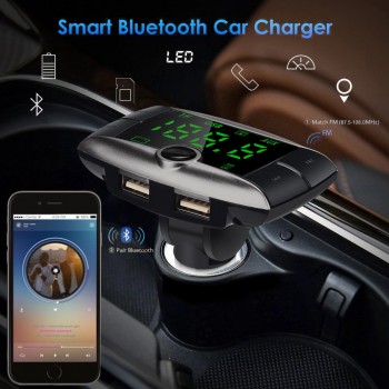 Car Mp3 Player 87.5-108MHz FM Wireless Bluetooth FM Transmitter Modulator Car Kit MP3 Player Dual USB Charger 18 Augt 24