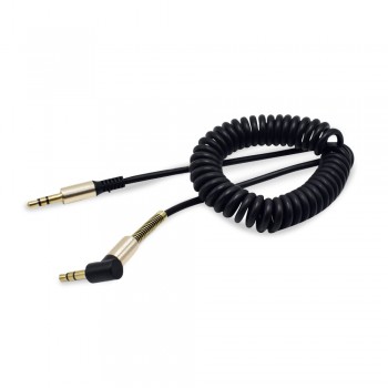 Rovtop 3.5mm Audio Cable Stretchable Male to Male AUX Cable Headphone Beats Speaker For MP3 MP4 iPhone Car Spring Audio Cable Z2