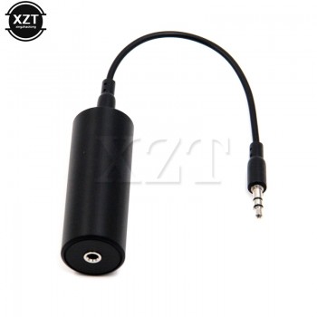 1pcs 3.5mm jack Audio Cable Ground Loop Noise Isolator for Car Audio System Home Stereo Eliminate Buzzing Noise Cancelling M/F