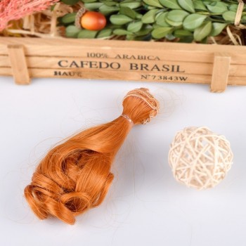 DIY Wave Wig Black Gold Blown Khaki Curly Wavy Hairpiece Per Wig Hot Pear Curly Hair For Dolls Accessories Christmas Toy