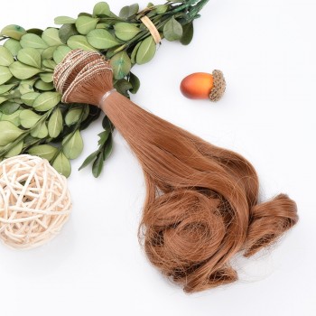 DIY Wave Wig Black Gold Blown Khaki Curly Wavy Hairpiece Per Wig Hot Pear Curly Hair For Dolls Accessories Christmas Toy