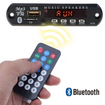 DIY Car Speaker Module Bluetooth MP3 Wma Decoder Board DC 5V 12V Mp3 Dekoder Decodificador Support FM SD USB AUX Audio Player