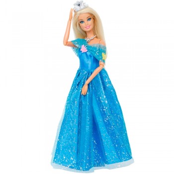 14 pcs/Lot Gift Set = 1x Princess Cinderella Dress + 13x Accessories Crown Necklace Shoes Dancing Party Clothes For Barbie Doll