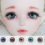 Starry Gradient Blackbird BJD Doll Eyes 12mm 14mm 16mm 18mm Eyeball Fantasy Starry 1/3 1/4 1/6 SD BJD Doll Accessories Eye Ball