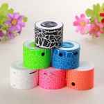 6 Color Mini MP3 Speaker Rechargeable Support Earphone Headphone TF Card Crack Music Player No Bluetooth