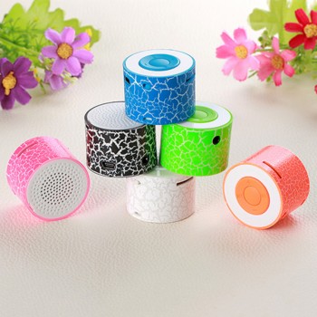 6 Color Mini MP3 Speaker Rechargeable Support Earphone Headphone TF Card Crack Music Player No Bluetooth