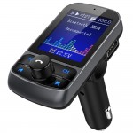 Bluetooth FM transmitter Aux Support 5EQ 1.8 LCD 2-USB Charger Car MP3 Player Bluetooth Handsfree Car Kit Support TF / SD Card