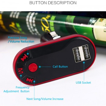 Mp3 Car Kit Music Handsfree USB TF SD Remote FM Transmitter Auto Parts Charger Adapter Player Bluetooth Wireless Car Mp3 Player