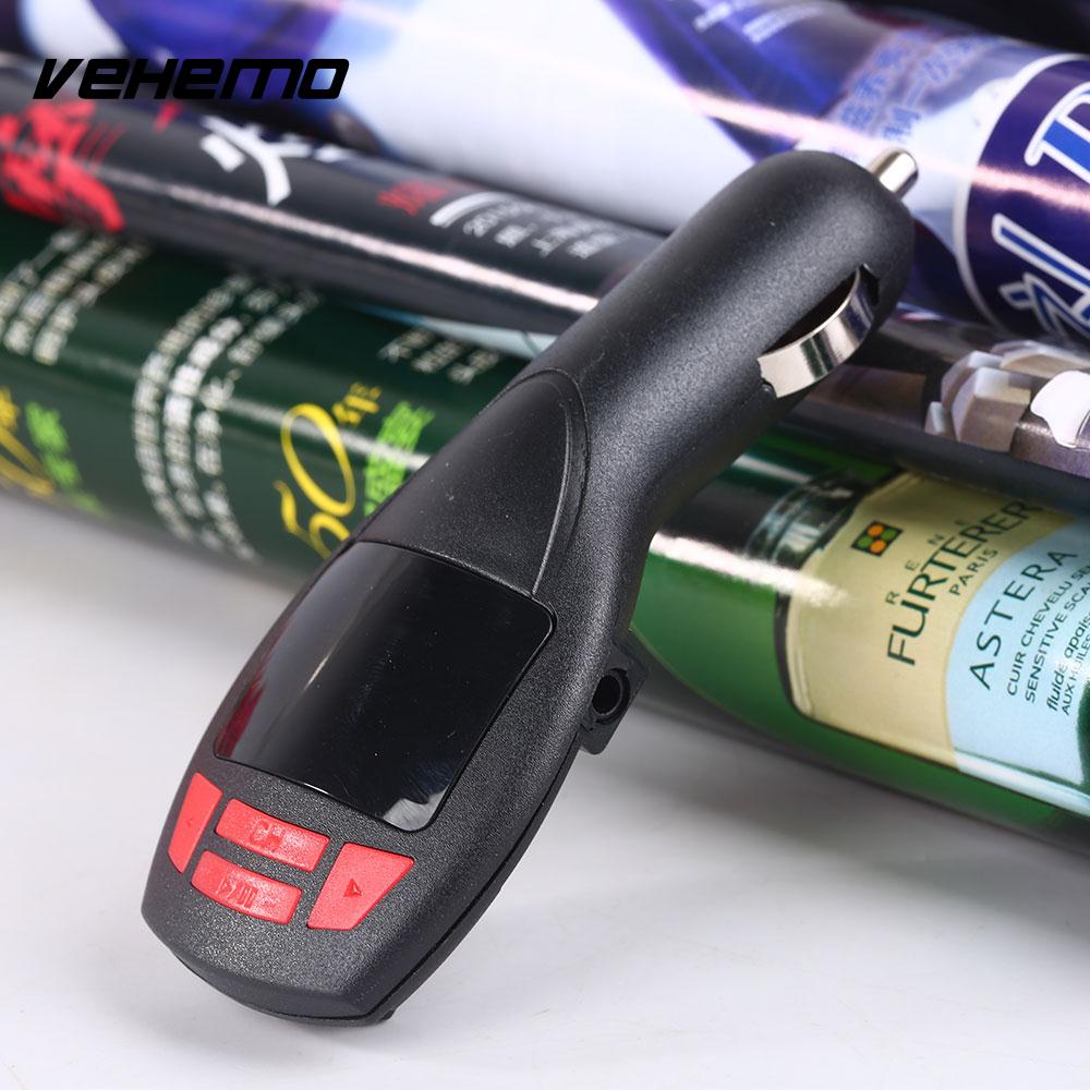 Vehemo DC 12V Music Player Smartphones Car Mp3 Universal Vehicle FM Transmitter Premium Stereo