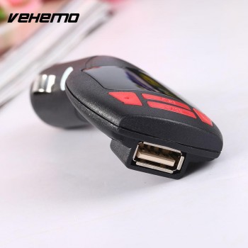 Vehemo DC 12V Music Player Smartphones Car Mp3 Universal Vehicle FM Transmitter Premium Stereo