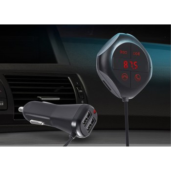 Car MP3 Player Car Bluetooth FM Transmitter Handsfree Car Kit MP3 Music Player Radio Voltage Monitor TF U Disk 2 USB Car Charger