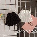 Dolls Blyth Clothes Black,White Pleated Skirt blyth Dress for ob24 Licca Azone Pullip Doll Clothing for 1/6 Dolls Accessories