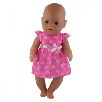 2color choose high quality dress Wear fit 43cm Baby Doll Clothes and Accessories, Children best Birthday Gift